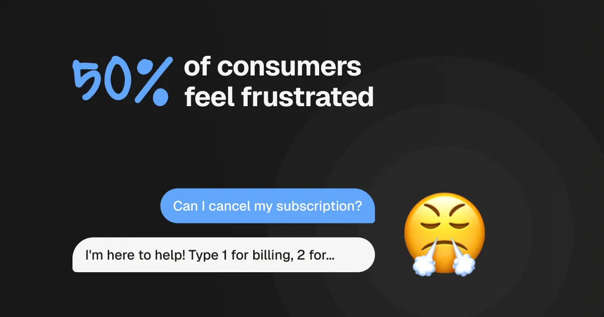 Why do more than 50% of consumers dislike chatbots?
